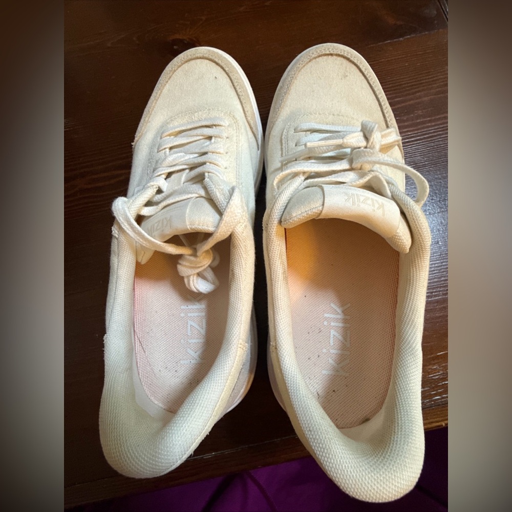 Kizik Women Prague Off White Beige Size 7 Comfort Athletic Shoes - Picture 8 of 8